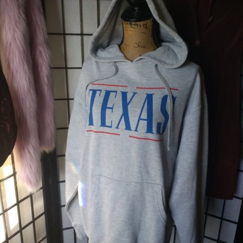 TEXAS Sweatshirt hoodie w/front pockets